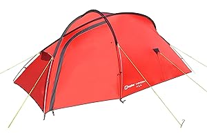 Berghaus Cairngorm 3 Tent for 3 People for Harsh Weather Conditions, All Seasons, 3 Man, Compact, Lightweight, Easy to Pitch, Backpacking, Festivals, Weekends, Wild Camping, Hiking, 3000mm HH, Red
