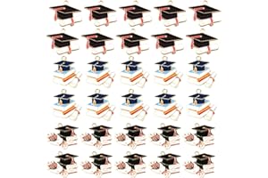 NHQZ Set di 30 ciondoli Charms Applicazione Pendente per Bomboniere laurea,Cappello da laurea,Berretto da dottorato,Ciondoli laurea,bomboniere laurea infermieristica(3 Stili)