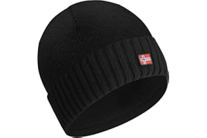 ACE Norway Cappello invernale - Berretto in lana di pecora lavorato a maglia per adulti - Berretto in lana per uomo e donna