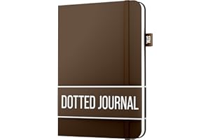 Scribbles That Matter Notatnik A5 w kropki - Twój 150-stronicowy dziennik w kropki, szczelny, gruby papier o gramaturze 120 g/m², do pracy, w twardej oprawie, w kropki (5,75 x 8,5)