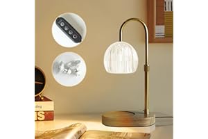 Gute Electric Candle Warmer with Timer & Dimmer, Adjustable Height for Scented Candles, Wax Melting Lamp for Bedroom Home Decor Gifts, 2 Bulbs