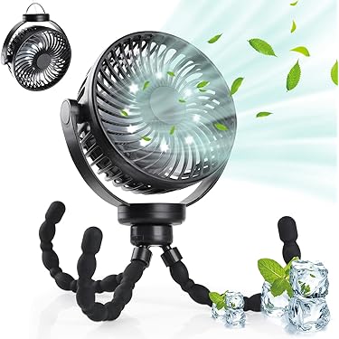 Hand ventilator Einstellbarer Winkel Lüfter wiederauf ladbare Desktop-Lüfter Rei