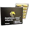 Continual Gold capsule | Strength & Stamina | Power & Performance | Ashwangandha,Shilajeet,Safed Musli & many more 100% Ayurvedic herbs 3 or 6 or 12 or 18 strips