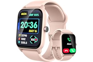 IFMDA Smartwatch-Damen-mit-Telefonfunktion - 1,8 Zoll Touchscreen smart Watch, 111+ Sportmodi, IP68 Wasserdicht Fitnesssuhr Schrittzähler mit Herzfrequenz,Schlafmonitor,für iOS Android