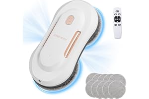 CHOVERY Fensterreiniger Roboter mit Dual Wasserspray Fensterreinigungsroboter Fensterreiniger mit Automatischem Wasserspray Fensterwaschroboter Glasreinigungsroboter 3000Pa Sonnenleistung