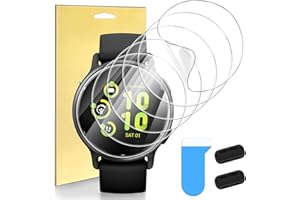 Suoman Screen Protectors for Garmin VivoActive 5 HD Transparent TPU Soft Film Screen Protector Pack of 6