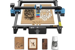 TWOTREES Twotree TTS-55 Pro 20W máquina de grabado láser para la fabricación de rompecabezas 3D de madera 5,5 W máquina de corte por láser de potencia láser, máquina de enfoque fijo