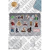 Ms Major Selection Marvel Temalı Sticker Etiket Seti 1 - Laptop Notebook Telefon