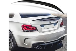 SCONOSCIUTO Spoiler in ABS verniciato per BMW Serie 1 E82 Coupe 2007-2013 Codice di stampa di fabbrica - 475 Nero Saphire Metallic