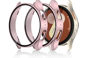 Seltureone 2-pak etui do zegarka z osłoną ekranu kompatybilne z Samsung Galaxy Watch 7 40 mm, twardy PC [odporny na zarysowania] [przeciwkurzowy] 360° kompleksowe etui ochronne do Galaxy Watch 7 40 mm