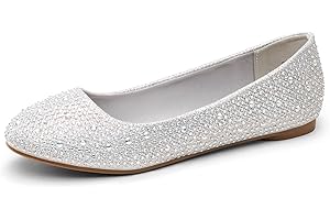 DREAM PAIRS Women's Casual Pointed Toe Ballet Pumps Slip On Ballerina Flats Shoes