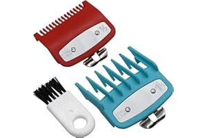 AIRERA Professional Premium Cutting Attachment Guide with Metal Clip #3354-1000, 1300, 1.5mm 4.5mm Compatible with Wahl Full Sized Standard 5 Star Series Magic Clip Hair Clippers (Multicolor)