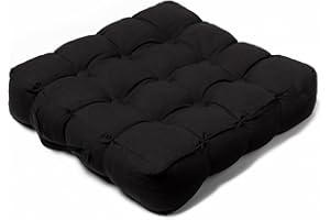 Home Sweet Home UK Adult Quilted Booster Cushion, Portable Breathable 100% Cotton Seat Pad for Car, Office, Home, Chair Cushion for Elderly Post-Operative, Wheelchair & More - 45cm x 45cm