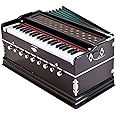 Jyotaskh store Best harmonium Wooden Portable Folding 3.5 Octave 9 Stopper Harmonium with Coupler (Rose wood)