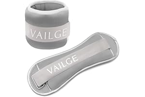 VAILGE Ankle Weights Women Men Wrist Weights, Leg Weights 0.5kg 1kg 1.5kg 2kg for Running Walking Jogging Gym Fitness Exercise Aerobics, Neoprene Ankle Weight