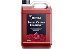 JENNYCHEM INDUSTRIAL CHEMICALS Concentrated Pet Disinfectant 5L | Powerful, Long-Lasting Fresh Scent Cleaner | Kills Germs & Bacteria | Safe for Use Around Pets | Ideal for Pet Areas, Kennels, Homes & More (Cherry)