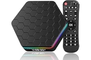 2025 Android TV Box 12.0 4GB RAM 64GB ROM, 6K TV Box Android 4K 6K Wi-Fi 6, Android Box with Allwinner H618 Quad-Core Chip Support Dual-WiFi 2.4G/5G Bluetooth 5.0 3D HDR Ethernet USB Smart TV Box