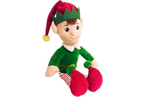 DELUXE PAWS Peluche festivo penzoloni dell'elfo di Natale - 22 cm