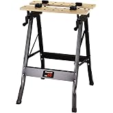 Einhell Workbench WB 50 | Foldable and mobile | max. 50 kg | Working height 78.5 cm | Clamping jaws | Work table 60.5 x 23.5-
