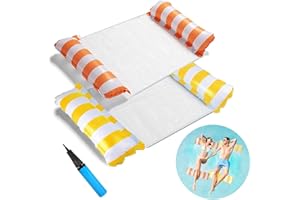 DOEPEBAE 2 Pack Water Hammock, Inflatable Pool Chair, Lilos and Inflatables Pool Chair Pool Inflatable Pool Noodle, Pool Inflatables for Adults in Summer Beach or Swimming Pool