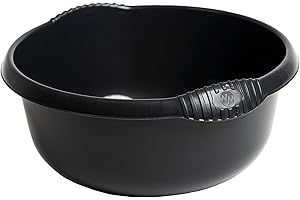WHAM Bassine ronde de qualité supérieure Noir 36 cm