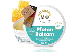 NO BRAND PET SUPPLIES 100 ml Pfotenbalsam Hund & Katze I Pfotenschutz Hund I Ideale Pfotenpflege für Hunde mit Propolis & Bienenwachs I Natürliche Pfotenpflege gegen trockene und Wunde Pfoten