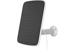 EZVIZ Panneau Solaire E avec Interface de Type C et Micro USB pour Caméra Surveillance sur Batterie EB8, CB8, BC1C, CB3, BC1, IP65 Étanche, 6.18W, 6V, Montage Réglable avec Câble de 4 Mètres
