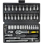 5587 1/4'' Bits U&ccedil;lu Mini Lokma Anahtar Takımı 46 Par&ccedil;a