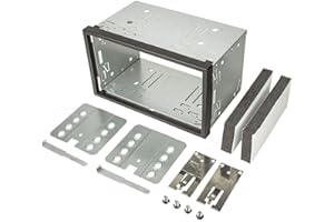 tomzz Audio 2400-008 2 DIN metalowa rama kieszeń montażowa ramka na radio zestaw montażowy ramka montażowa