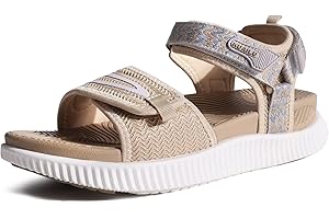 KuaiLu Sandales Randonnée Femmes Sport et d'extérieur Confortable Orthopedique Soutien Voûte Plantaire Sandale Réglables été Léger Antidérapante Sandales