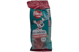 Aimé - Friandise pour Chien Petit - Os à Mâcher à la Caséine de Lait - Goût Boeuf Sans Céréales - Accessoire Longue Durée - Taille S