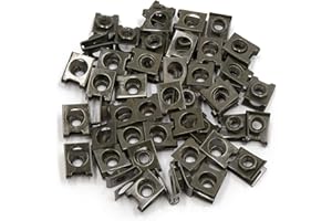 UXCELL sourcing map 50 Pièces Moto métal vert foncé écrous M6 x 1,0 U Clip fixation carénage Vitesse