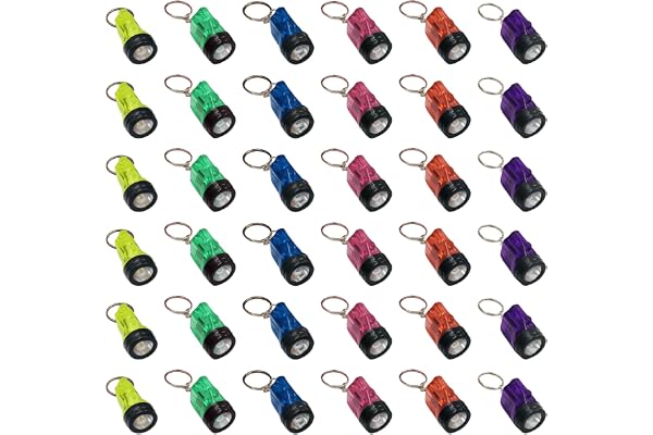 Nizirioo 36 Mini LED Nyckelring Ljusstake för Barn och Utomhusaktiviteter, Camping, Vandring