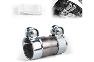 LALAGO Auspuff Schelle Rohrverbinder, Rohr Reduzierstück Auspuff Adapter, Reduzierung Auspuff Klemmschelle, Edelstahl Auspuffrohrschelle, Reduzierung Verbindungsstück(Ø45mm auf Ø51mm)