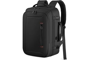 HOTOR Zaino Ryanair 40x20x25 - Zaino da Viaggio Zaino Porta PC Multi-Tasca e Portatile, Bagaglio a Mano Compatibile Ryanair, Con Foro USB, Per Donna e Uomo Lavoro, Viaggi in Aereo e Trekking, Nero