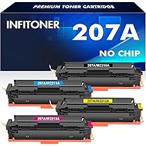 ColorKing Compatible Toner Cartridge Replacement for HP 207X 207A Color Laserjet Pro MFP M283fdw M282nw M283fdn M255dw M255nw W2210X W2211X W2212X