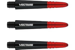 WINMAU Vecta Tiges de fléchettes en Polycarbonate - 1 Ensemble par Paquet (3 Fléchettes Tiges au Total) - Accessoires de fléchettes Professionnelles