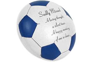 DAVID FISCHHOFF DAVID FISCHOFF Sadly Missed Graveside Memorial Football Grave Decoration Garden Ornament Gravestone Memorial Memories Family Football Memorial
