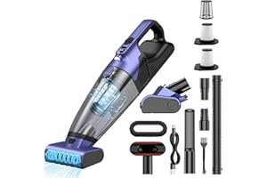 Vankarr Handstaubsauger Akku 17000Pa Handstaubsauger Kabellos Autostaubsauger Stark Mini Staubsauger Tragbarer Handsauger USB Auto Staubsauger Ohne Kabel