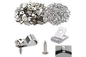 150 st, 6 mm, fästklämmor för staket, rostfria klämmor | Jordbruksklämmor för staket, klämmor för metalltrådsfäktning med skruvar, stängselklämmor, för lager, fabriker, hem