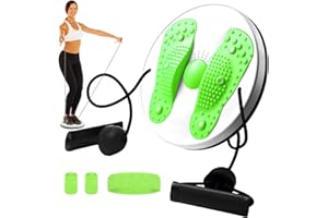 Joycabin Twist Waist Disc, Waist Twister with Drawstring, Multifunctional Magnetic Balance Board Pedal, Abdominal Trainer, Turntable, Aerobic Training for Foot Massage and Waist Exercise