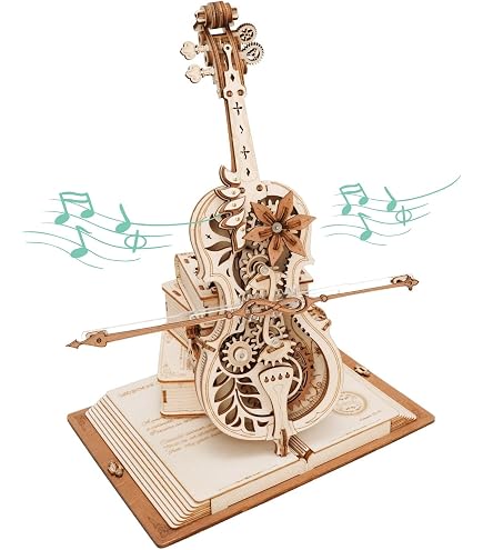Puzzle 3D De Madera Guitarra Con Luces LED Y Cuerdas Reales – Kit Musical Mecánico De 116 Piezas Para Adultos Y Adolescentes
