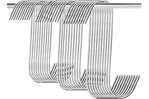 Kapokr 30 Stück Fleischhaken 13/15/18cm S Haken Fleischerhaken Edelstahl Räucherhaken für die Fleischverarbeitung, Küchenhaken für Badezimmer, Schlafzimmer, Büro, Küche, Geschäft