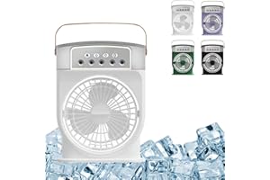 DISTRAINAR Ventilador de hielo Polar Lux, Polarlux - Enfriador de aire Polarlux, Aire acondicionado Polarlux, Ventilador de enfriamiento portátil con sistema de enfriamiento de hielo, Mini ventilador Frost for o