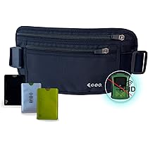 Cintura Portasoldi Nascosta Tactik - Antifurto, Non Suona Ai Metal Detector, Nero