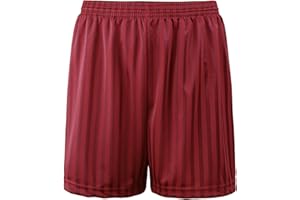 Zeetaq Boys Girls Unisex Shadow Stripe Gym Sports Football Games School PE Shorts