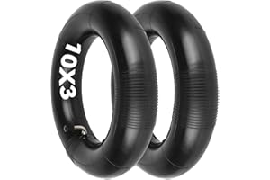 Satgoo Chambre à Air 10x3.0 pour Trottinettes Électrique, Double Épaisseur Ultra, avec Valve Coudée à 90° – Pour Pneus Gonflables 255 x 80, 10x3 et 80/65-6, pour Kugoo M4/M4 Pro et Autres Modèles