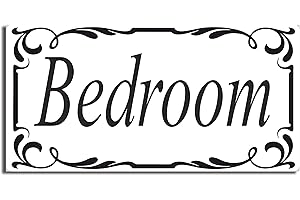 WATERSHED DESIGNS Bedroom Door Sign Self Adhesive Vinyl Sticker, Decal