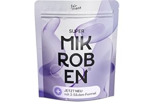 ‎FAIRMENT fairment SuperMikroben® Plus, Bakterien Stämme 3 MRD KBE/Tagesdosis, mit Vitamin B2 B3 B6 und Mineralien Komplex hochdosiert, 60 Kapseln aus Deutschland