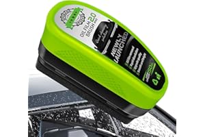 Einesin Car Glass Oil Film Remover 150ml, Liquido Limpiaparabrisas Limpieza Coche, Limpiador de Cristales, Cepillo De Limpieza De Película De Aceite para Automóviles (Green, 1PC)